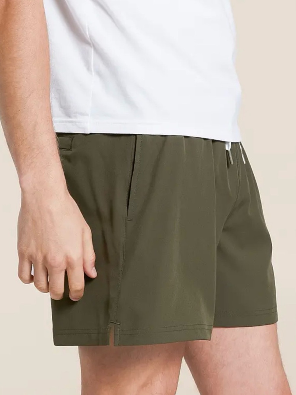 ❤️ 2/$37 COVE Olive Active hybrid athlete/swim  shorts 5” inseam $48 - Picture 2 of 10